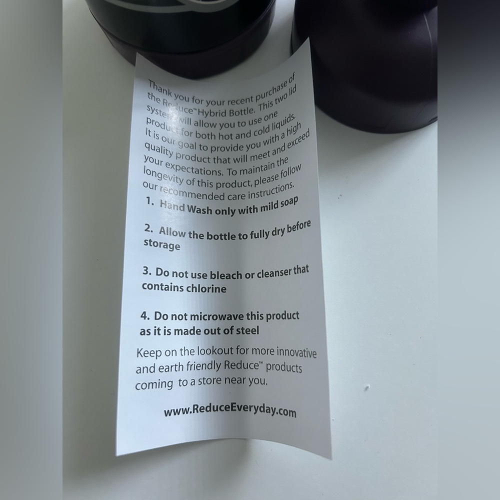 Brand New Reduce Purple Water Bottle - Picture 4 of 5